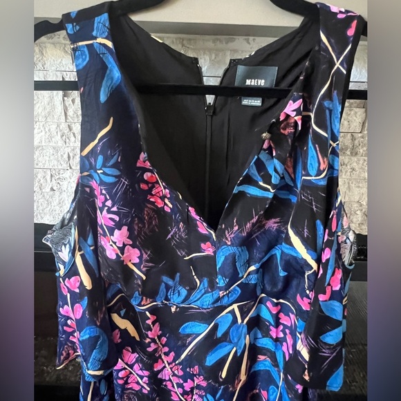 Anthropologie Maeve size 8 blue‎ printed dress - Picture 3 of 12